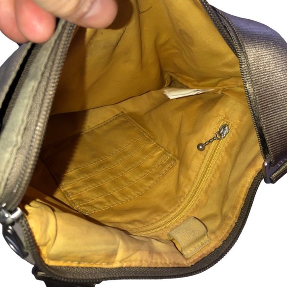 baggalini rich deep khaki nylon cross body travel bag - Picture 4 of 7